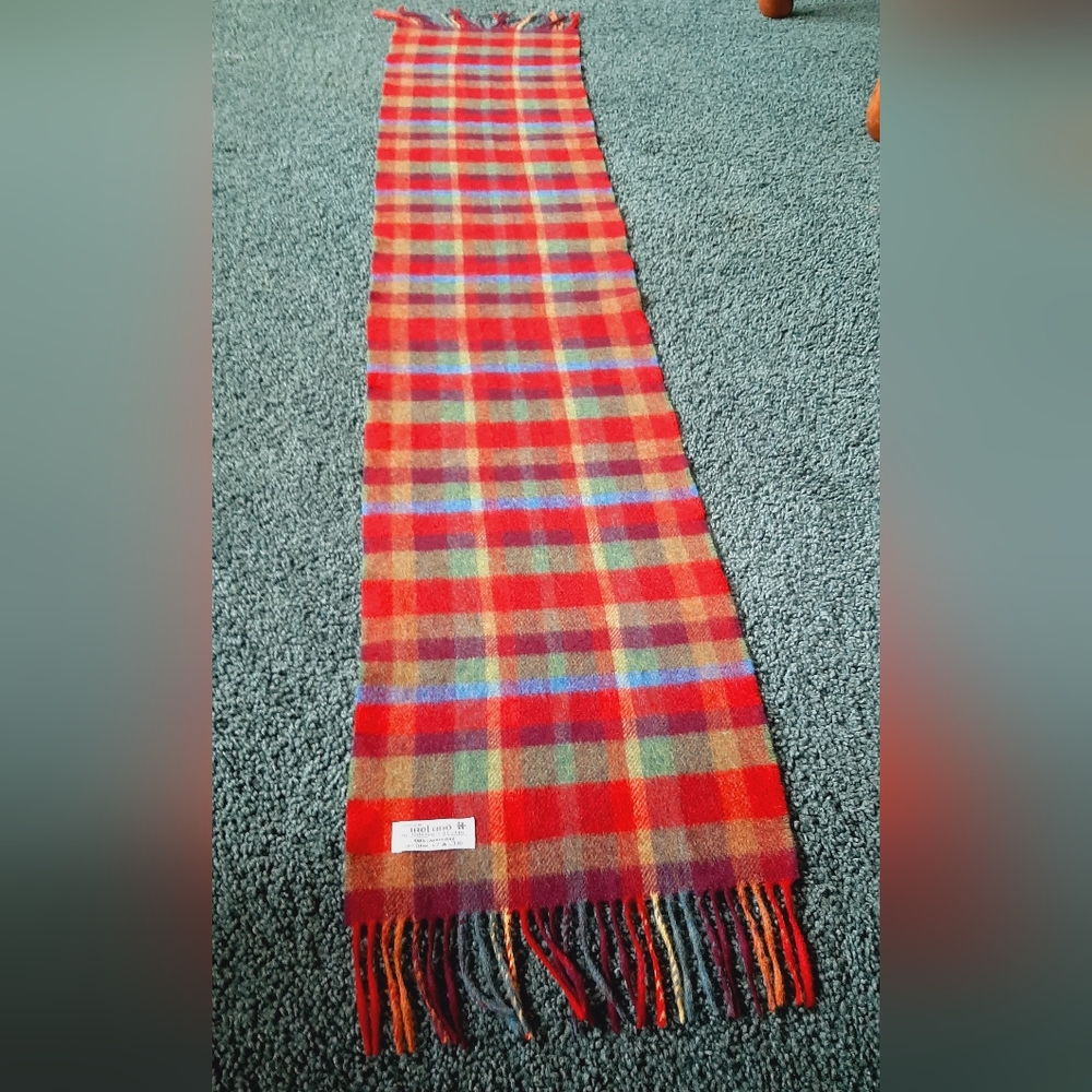 Colorful Plaid Scarf -long-